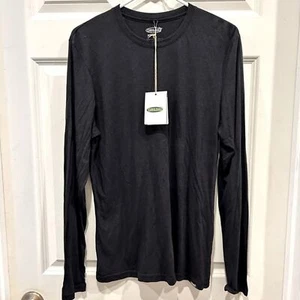 Cariloha Black Long Sleeve T-shirt Bamboo and Organic Cotton shirt size Small - Picture 1 of 5