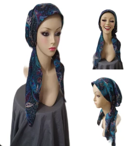 SCIARPA PRE-LEGATA Snood Tichel copricapo musulmano. / Multicolore - Foto 1 di 9