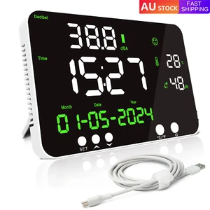 Wall Mounted Decibel Meter LED Large Screen Display Sound Level Tester 30-130dB - Picture 1 of 9