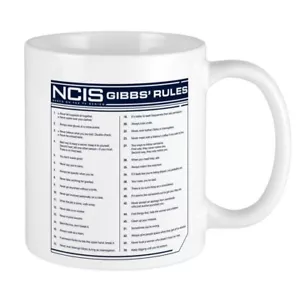 11oz mug NCIS GIBBS' RULES - Printed Ceramic Coffee Tea Cup Gift - Picture 1 of 1