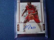 2016-17 NATIONAL TREASURES GOLD AUTO LANGSTON GALLOWAY 12/25 RARE