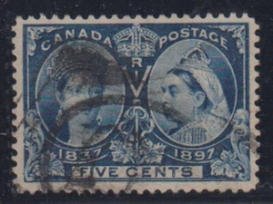D9563: Canada #54 Used, VF-XF, Sound; CV $45 - Picture 1 of 1