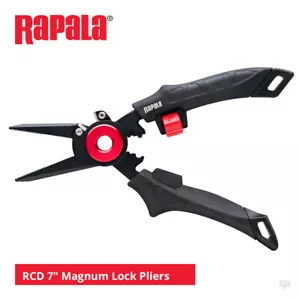 Rapala RCD 7" Magnum Lock Pliers - Pike Perch Bass Trout Lure Fly Sea Fishing - Picture 1 of 2