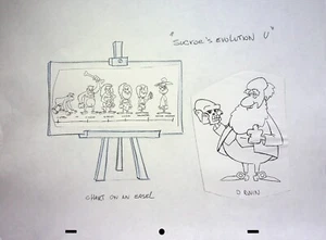 Robinson Sucroe Robinson Sucroë 1994 Animation Production Hand Drawn Prop Pencil - Picture 1 of 2