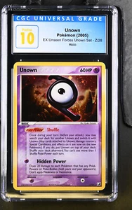 Unown (Z) Z/28 EX Unseen Forces Holo Pokemon 2005 CGC 10 Pristine Pop 2 - Picture 1 of 2