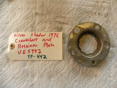 1976 Vintage Rolls Royce Silver Shadow Bentley T Crankshaft Nut Retainer Plate Foto 1 de 4