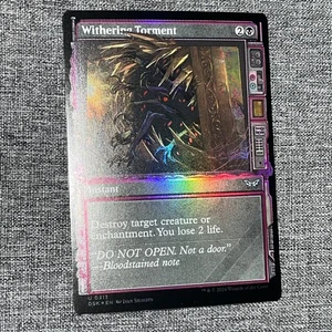 MTG - Withering Torment - Duskmourn - DSK - 0313 MM/M FOIL BORDERLESS - Picture 1 of 2