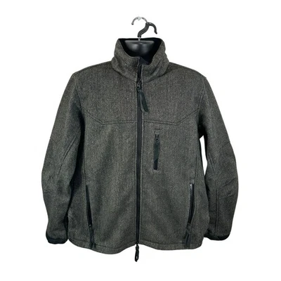 Chaqueta de lana STS Ranchwear The Stone espiga utilitaria occidental talla XL mezcla de lana Foto 1 de 4