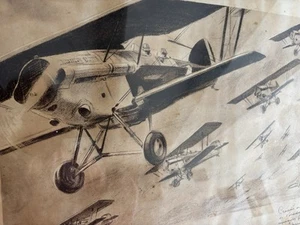 geo ham Georges Hamel Litho Avion Afrique Française 1933 Militaria Aviation HAM - Picture 1 of 9
