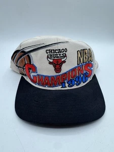 Vintage Chicago Bulls NBA Champions 1996 Logo Athletic Locker Room Snapback Hat - Picture 1 of 17