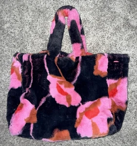Cabi Rococo Poppy Bloom Faux Fur Bag In Beautiful Condition! - Picture 1 of 5