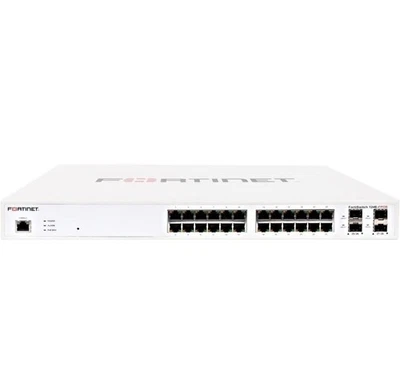 Fortinet FS-124E-FPOE L2 Plus Managed POE Switch with 24GE Plus 4SFP 24PT Poe - Image 1 of 4