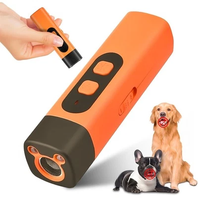 Hundetraining Ultraschall Anti Bell Bellen Gerät Hund Hundetrainer Taschenlampe - Bild 1 von 4