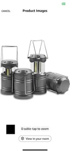 LED Camping Lantern 4-Pack – Battery Powered Light for Emergency & Power Outages - Picture 1 of 4