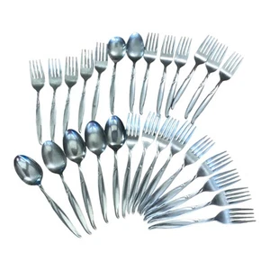 Vintage Flatware Utensils Seneca Stainless Present Hong Kong 27 Pc   - Picture 1 of 14