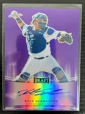 2015 Leaf Metal Draft Prismatic Purple Kyle Schwarber RC 8/25 CHICAGO CUBS - Imagem 1 de 2