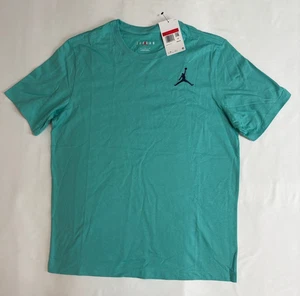 Camiseta para hombre Nike Air Jordan verde azulado pequeña con logotipo de Jumpman talla grande DC7485-393 - Imagen 1 de 3