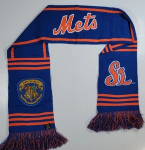 NY New York Mets Hogwarts Harry Potter Slytherin House Scarf -Draco - Picture 1 of 4