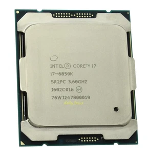 Intel Core i7-6850K 3.6GHz 6-Core 15MB 140W LGA2011-3 SR2PC CPU Processor - Picture 1 of 1