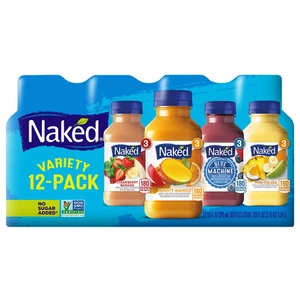 Mezcla de jugo 100% desnudo, paquete de variedades, 10 fl oz, 12 ct, 120 oz, 7,5 libras, kosher - Imagen 1 de 2