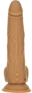 NAKED ADDICTION 9IN CARAMEL THRUSTING DONG W/ REMOTE  - Picture 1 of 4