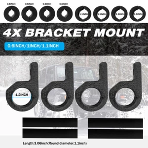 4x 1.25INCH Bull Bar Roll Cage Tube Mount Bracket Clamps LED Light Bar Holder - Bild 1 von 12