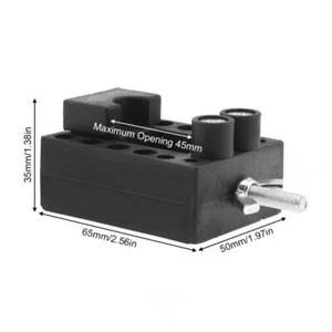 Small Drill Press Vice Opening Table Jaw Bench Clamp DIY Sculpture Craft Carving - Picture 1 of 7