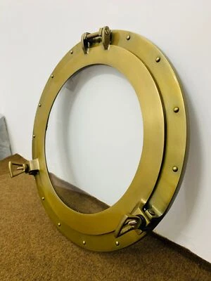 Nautical Ship Boat Window Antique Porthole Glass Vintage Marine Porthole Handma - Image 1 of 4