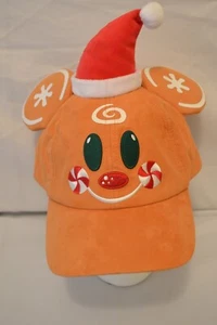 Walt Disney World Pan de Jengibre Hombre Mickey Mouse Navidad Sombrero Gorra Ajustable Nuevo con Etiquetas - Imagen 1 de 6