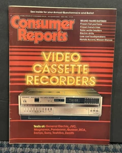 1982 May Consumer Reports Magazine, Video Cassette Recorders (MH610) - Picture 1 of 2