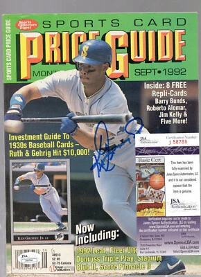 KEN GRIFFEY JR. HOF Signed Auto 92 Sports Collectors Digest Price Guide JSA💎COA - Image 1 of 4