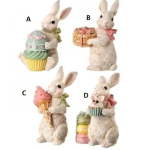 Regency 6" Easter Bunny with Treats Cupcake ice Cream Cookie Macaroon MT23704 - Picture 1 of 5