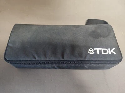 Vintage TDK Case Logic Cassette Tape Holder + 15 Rock Music Tapes - Image 1 of 2