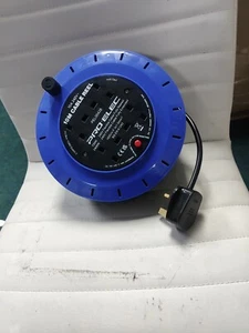 ShaniTech 10m Meter 4 Way Gang Mains Extension Lead Reel BS Approved HEAVY DUTY - Picture 1 of 2