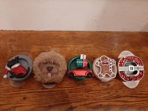 LOTE DE 5 VISERAS DE VENTILACIÓN CLIP DE BAÑO Y CUERPO NAVIDAD PAN DE JENGIBRE SANTO COCHE PERRO - Imagen 1 de 6