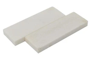 Bone Nut Blanks - 2.5" x 13/16" x .25" - White - 2 pack - Large - Picture 1 of 1