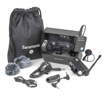 Saramonic Ultra 2-Person Wireless Mic w/32-Bit Float Recording, Time Code Record - Image 1 of 4