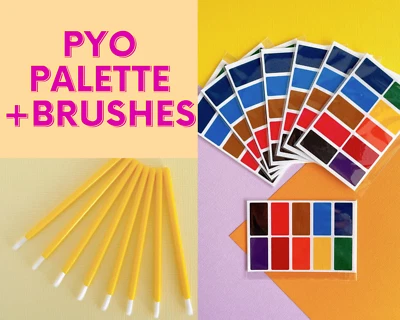 Paquete económico 10/25/50/100 pinta tu propia paleta de glaseado de galletas PYO - vívida Foto 1 de 4