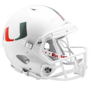 Miami Hurricanes Riddell Speed Full Size Authentic Football Helmet - Picture 1 of 4