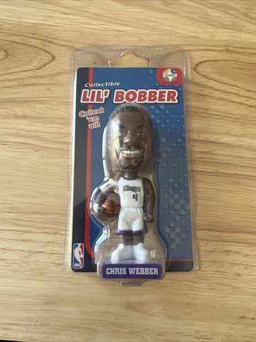 Collectible Lil' Bobber Sacramento Kings Chris Webber Mini Bobblehead New Sealed Cover