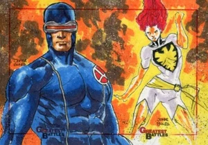 2013 Marvel's Greatest Battles SketchaFEX Sketch Card Puzzle Jomar Bulda X-Men - Picture 1 of 1