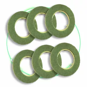 6x SPAZZOLE ABRASIVE PAD DI RICAMBIO PER LUCIDATRICE FOLLETTO PULILUX PL515 - Foto 1 di 2