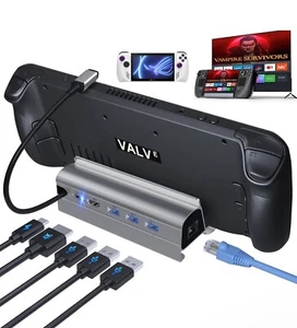 Steam Deck Dock,Docking Station for Steam Deck/ROG Ally,6-in-1 Steam Deck Dockin - Picture 1 of 5
