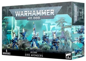 Dire Avengers 5 Eldar Aeldari NO BOX Combat Patrol Aspect Warriors Warhammer 40k - Picture 1 of 1