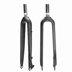 26" TOSEEK 1-1/8" Vollcarbon MTB Gabel Scheibenbremse starr superleicht Gabel - Bild 1 von 8