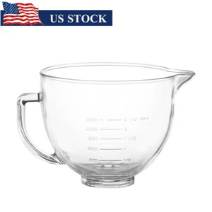Glass Kitchenaid Mixing Bowl Dishwasher Safe Compatible W/ Tilt-head Stand Mixer - Picture 1 of 8