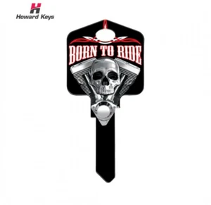 Born to Ride Licensed Keys - SC1 (HOWARD KEYS) Pack Of 5 Keys - Foto 1 di 1