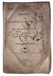 1836, 1st, ANDREW JACKSON, MESSAGE FROM THE PRESIDENT OF THE UNITED STATES - Picture 1 of 11