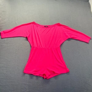 Mameluco Rosa Pantalones Cortos 1 Pieza Conjunto Para Mujer Talla XXL, Resorts, Playa, Casual - Imagen 1 de 9