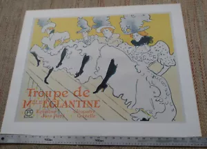 Henri Toulouse Lautrec Silkscreen Serigrah Print Art Nouveau Poster Jane Avril - Picture 1 of 10